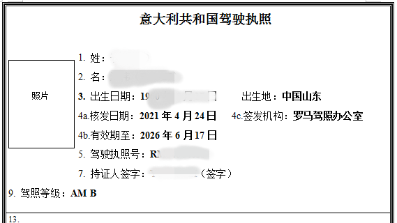 有資質(zhì)的駕照翻譯